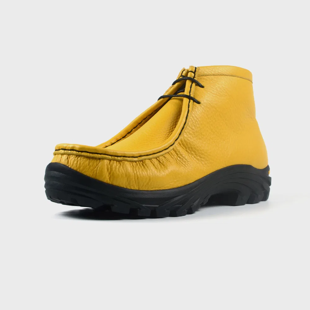 Мужские кожаные ботинки-полусапожки Yowe Uron Yellow — фото 3