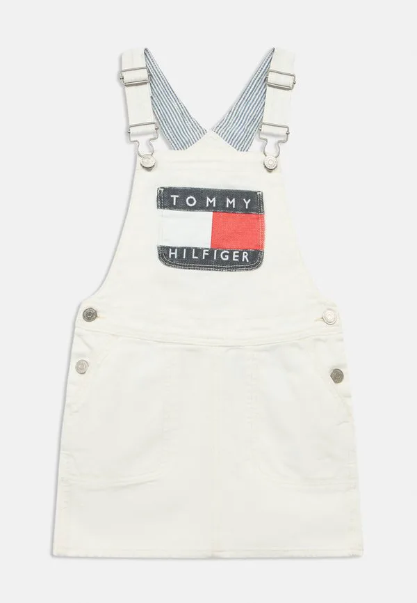 Джинсовый комбинезон с карманами и логотипом heritage, джинсовое платье Tommy Hilfiger, Denim Archive