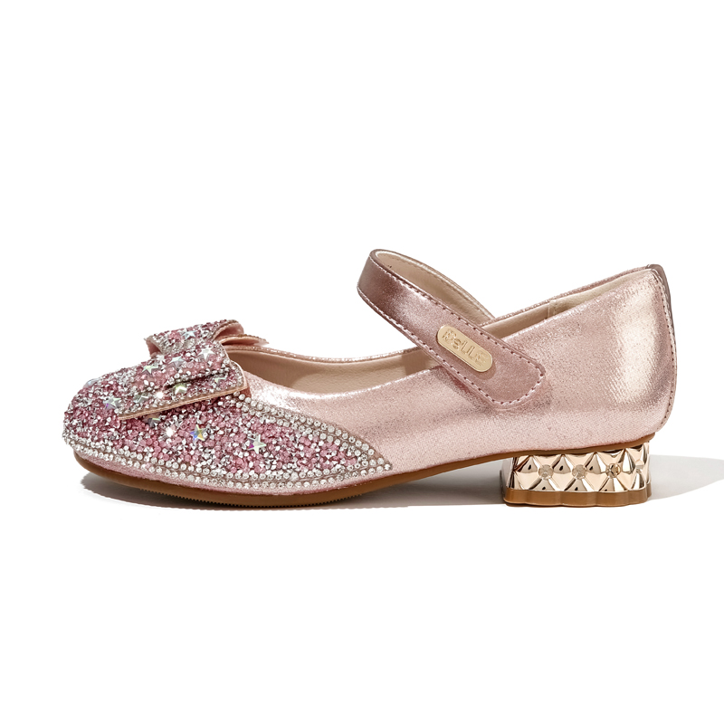 

Низкие детские кожаные туфли Kids' BELLE BABY, розовый
