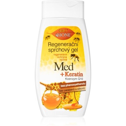 

Bione Cosmetics Регенерирующий гель для душа Мед + Q10 - 260 мл