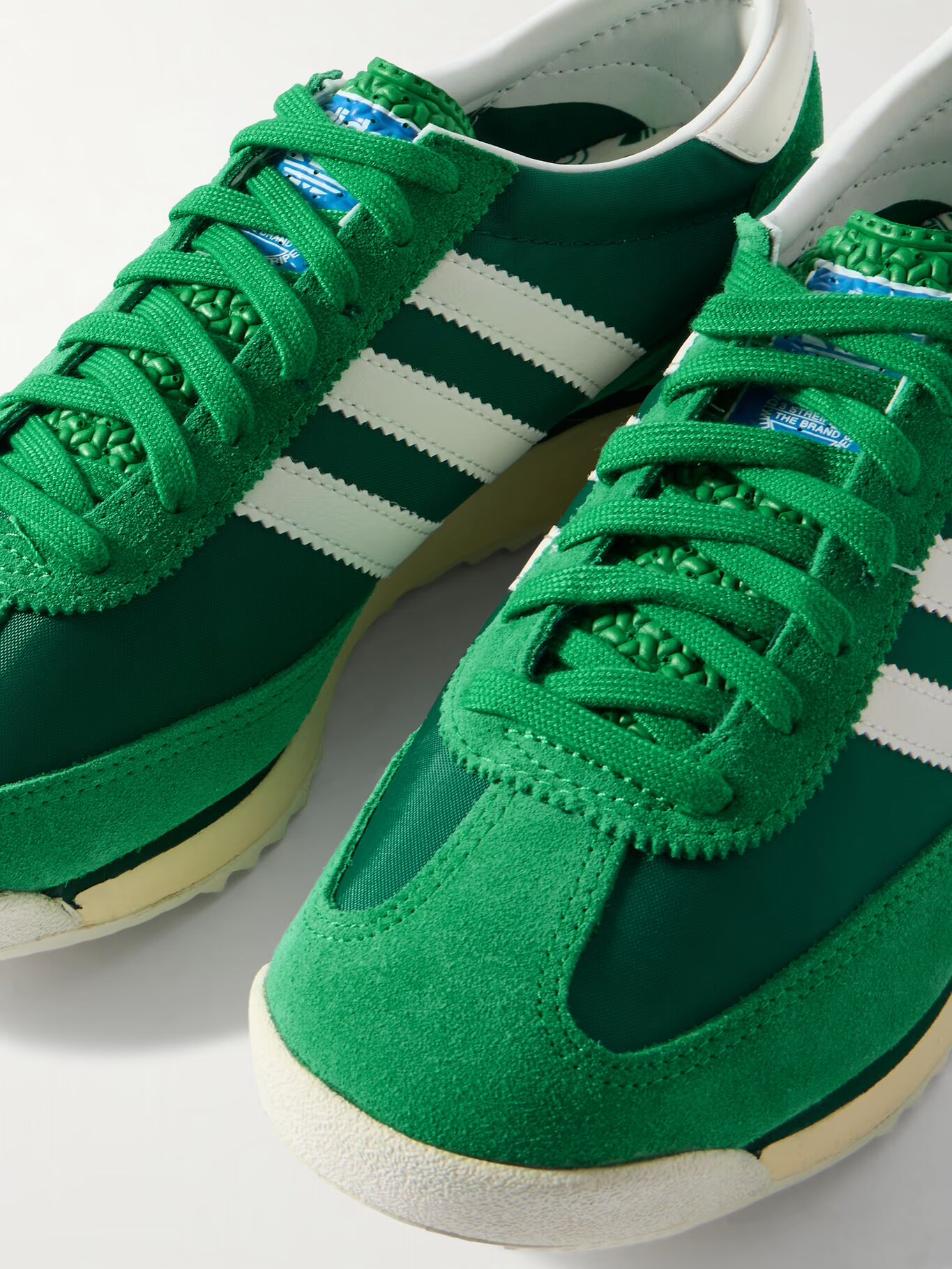 

Кроссовки SL72 RS из замши и сетчатой ​​кожи ADIDAS ORIGINALS, зеленый