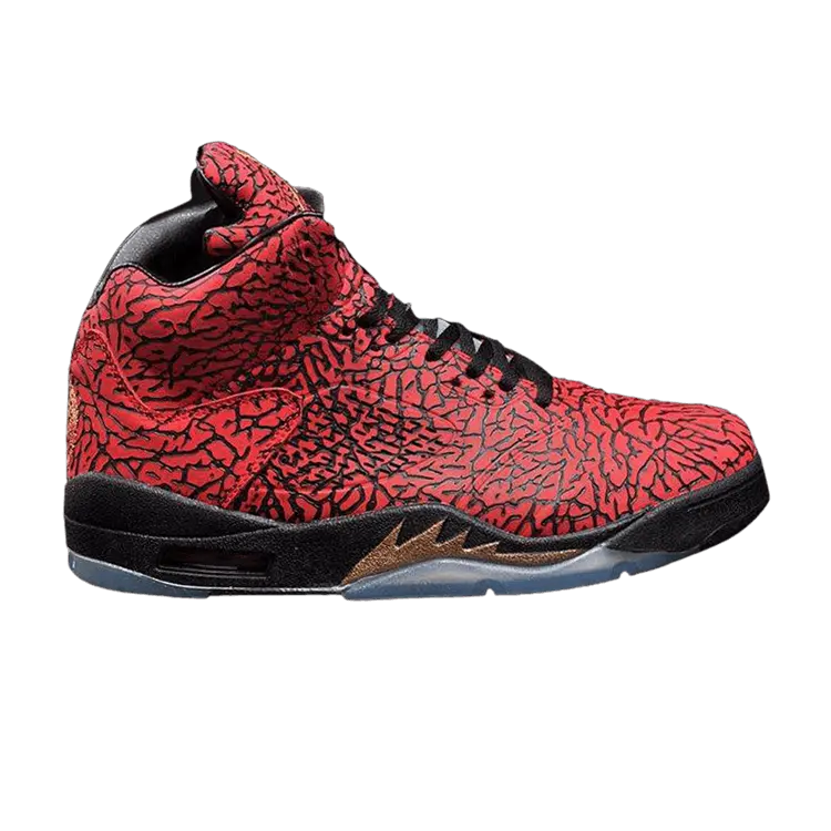 

Кроссовки Air Jordan FBCC x Air Jordan 5 Retro 'Versace 3LAB5' Custom, красный