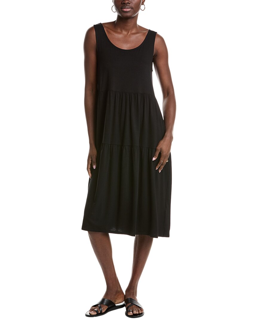 

Платье миди с ярусами EILEEN FISHER, черный