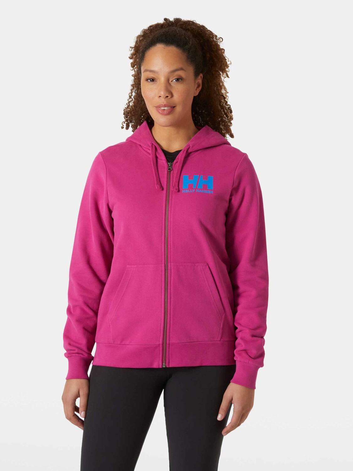 

Толстовка Helly Hansen W HH LOGO FULL ZIP HOODIE 2.0, фиолетовый