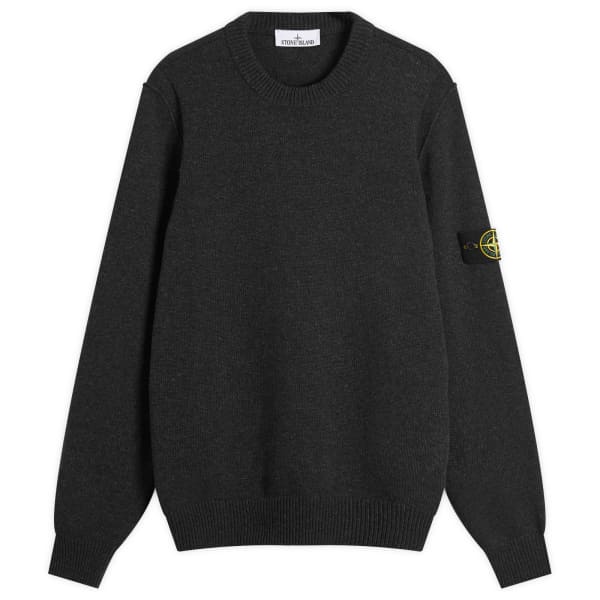 

Джемпер из овечьей шерсти с круглым вырезом Stone Island, цвет charcoal melange