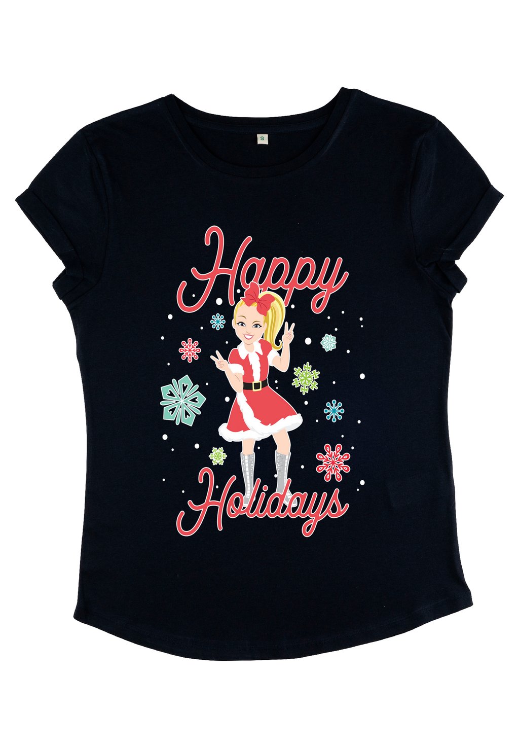 

Футболка с принтом JOJO SIWA HAPPY HOLIDAYS Henry Tiger, темно-синий