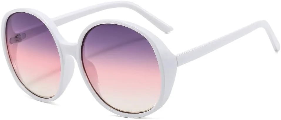 

Солнцезащитные очки для мужчин и женщин - защита UV400 - круглые овальные линзы с градиентом для занятий спортом на открытом воздухе и вождения QWBSER, 2