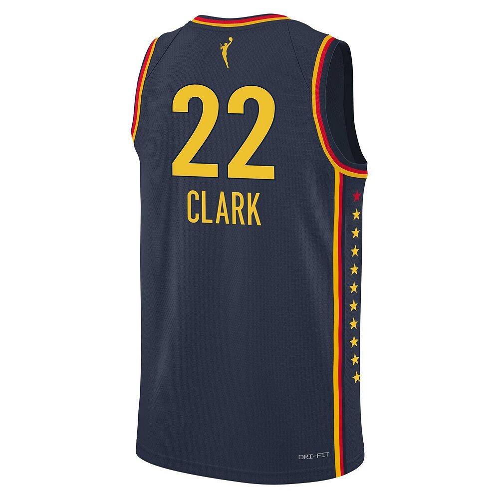 Молодежная футболка Nike Caitlin Clark Navy Indiana Fever 2024 WNBA Draft Explorer Edition Victory Player Джерси, цвет Wnb Navy — фото 4