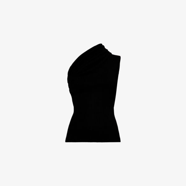 

Топ вязаный с одним плечом Athena Rick Owens, черный