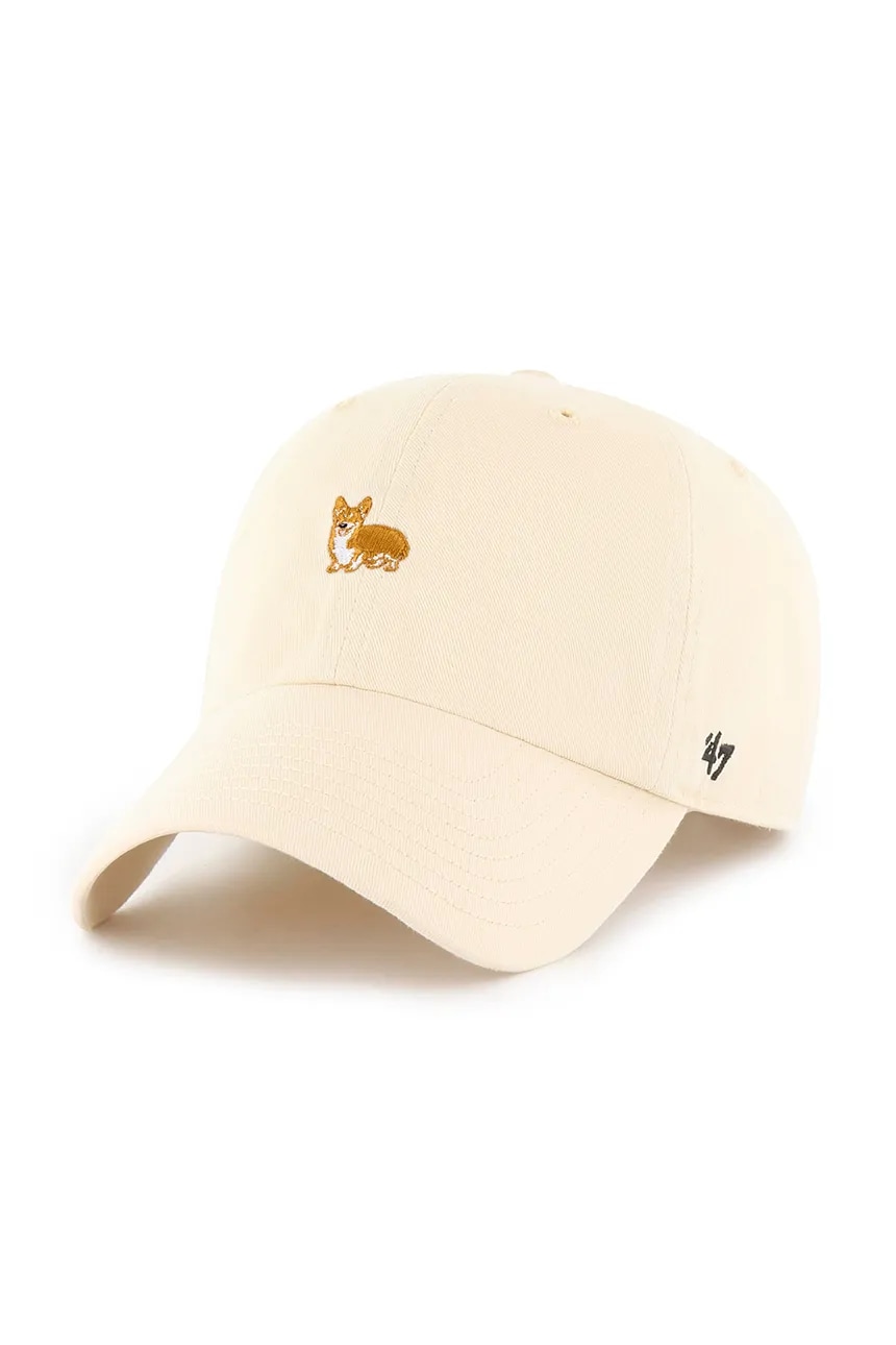 

Хлопковая бейсболка Dog Base Runner Icon 47 Brand, бежевый