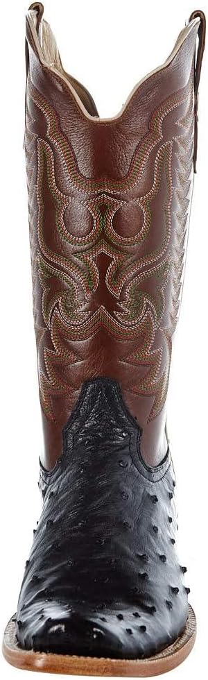 Мужские ботинки R. Watson черный полный страус 13 Коньяк Синатра R. Watson Boots — фото 2