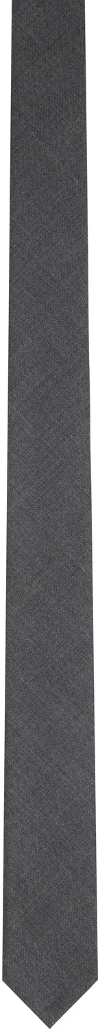 

Галстук из серой саржи Super 120s Thom Browne