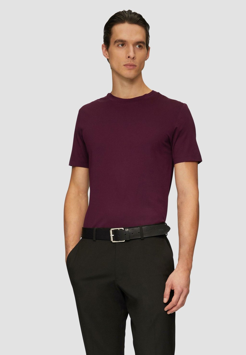

Базовая футболка IM SLIM FIT s.Oliver BLACK LABEL, бордовый