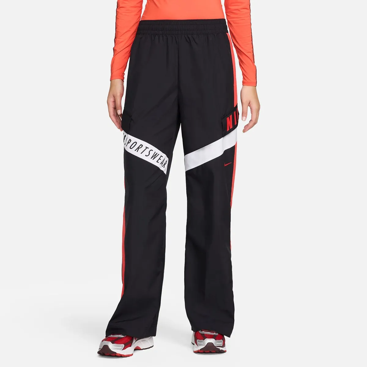 

Женские брюки Woven OS Nike, черный