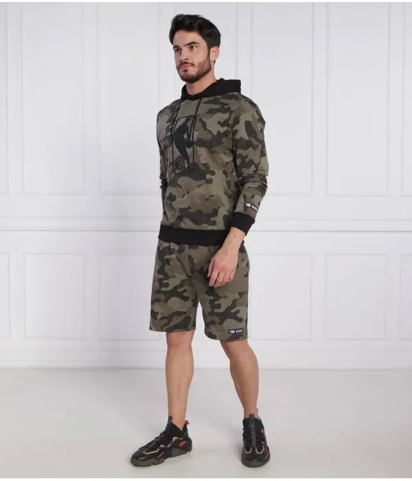 Шорты BOSS x NBA Slam_Camo regular fit Boss Orange, зеленый — фото 2