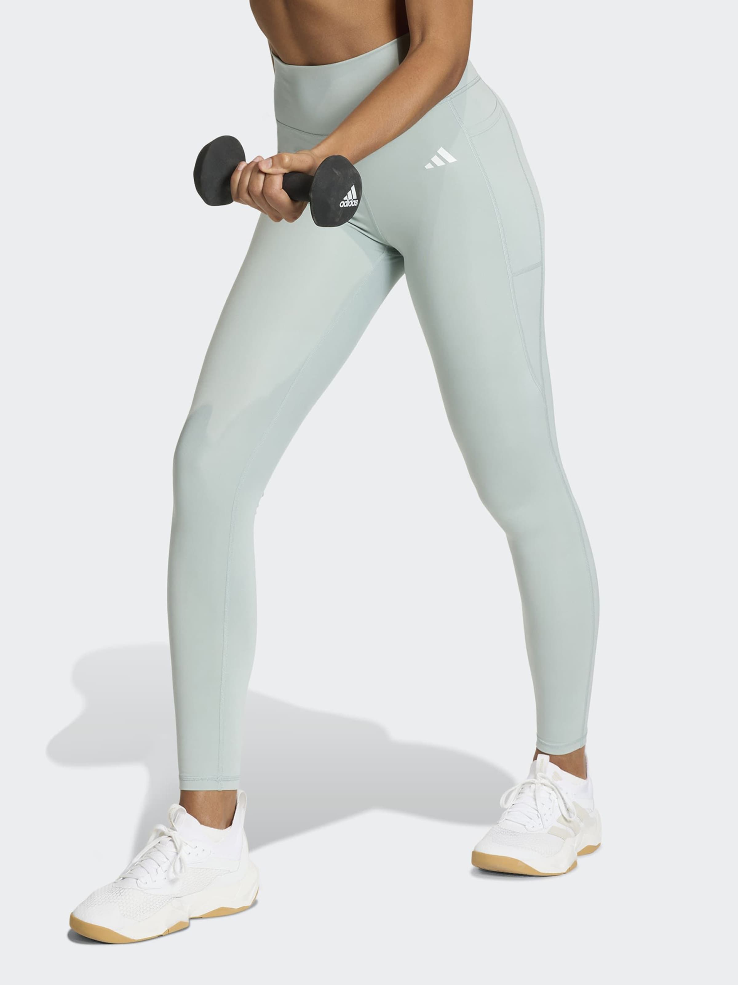 Adidas Performance Узкие спортивные штаны 'Opt Ess' в цвете Mint — фото 2