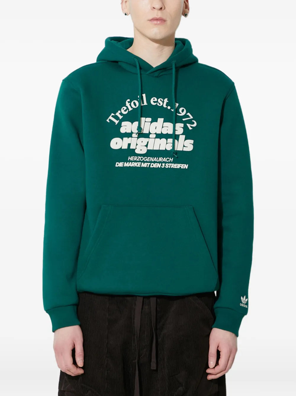 

Худи с логотипом adidas, зеленый