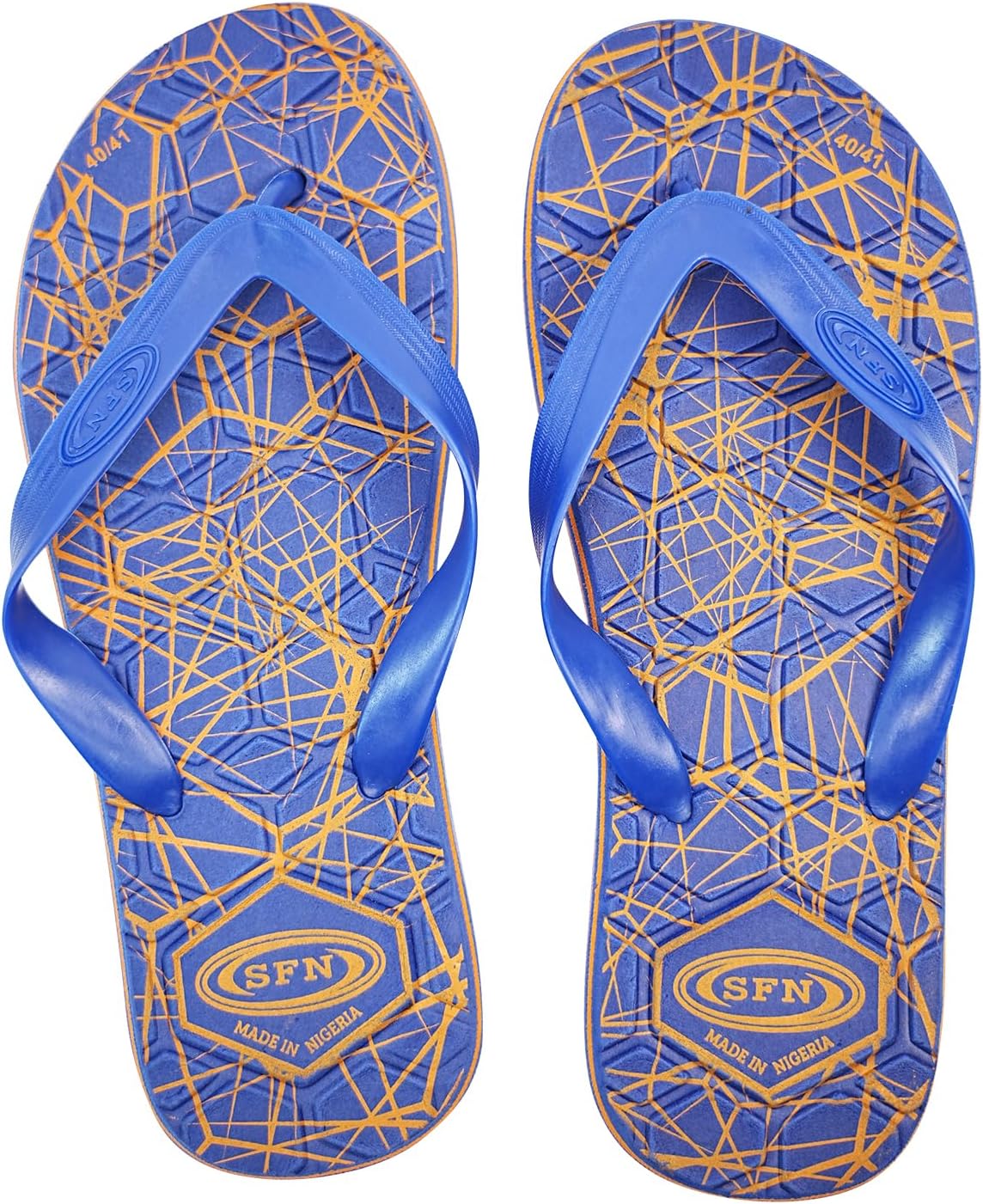 

Мужские шлепанцы sfn с быстросохнущей подошвой - легкие пляжные сандалии с противоскользящей подошвой, абстрактный узор, шлепанцы для лета, бассейна и улицы Slunza, синий