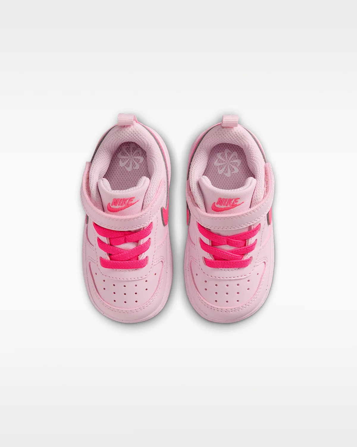 Кроссовки Nike Court Borough Low Recraft для малышей, Pink Foam/White/Hyper Pink — фото 4