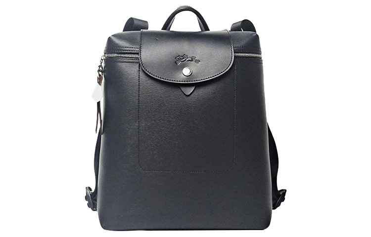

LONGCHAMP Рюкзак Le Pliage Canvas с кожаной отделкой, средний размер, унисекс, черный