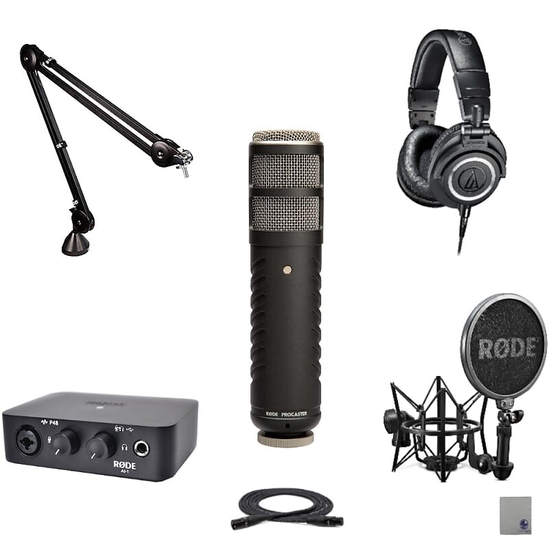 

Микрофон RODE Procaster, Ai1, PSA1, SM6, ATH-M50x, XLR, Cloth