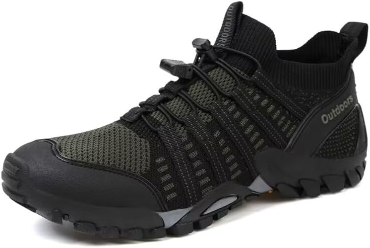 

Мужские и женские дышащие эластичные походные кроссовки для активного отдыха, трейкинга, бега и водного спорта Zonkacen, зеленый