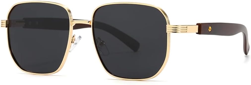 

Солнцезащитные очки с защитой UV400 | Металлические петли, круглая оправа, линзы конфетного цвета | Для женщин и мужчин, для занятий спортом на открытом воздухе и вождения DSVIGF, Black