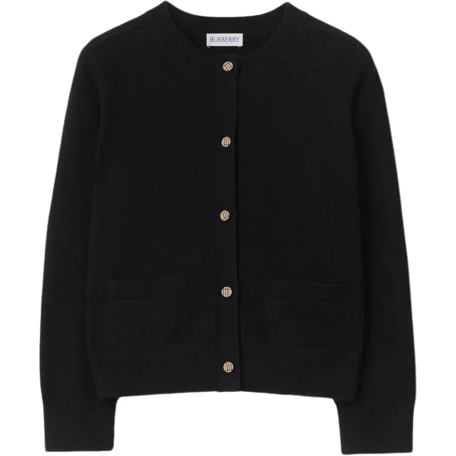 Свитер детский с круглым вырезом Burberry Black