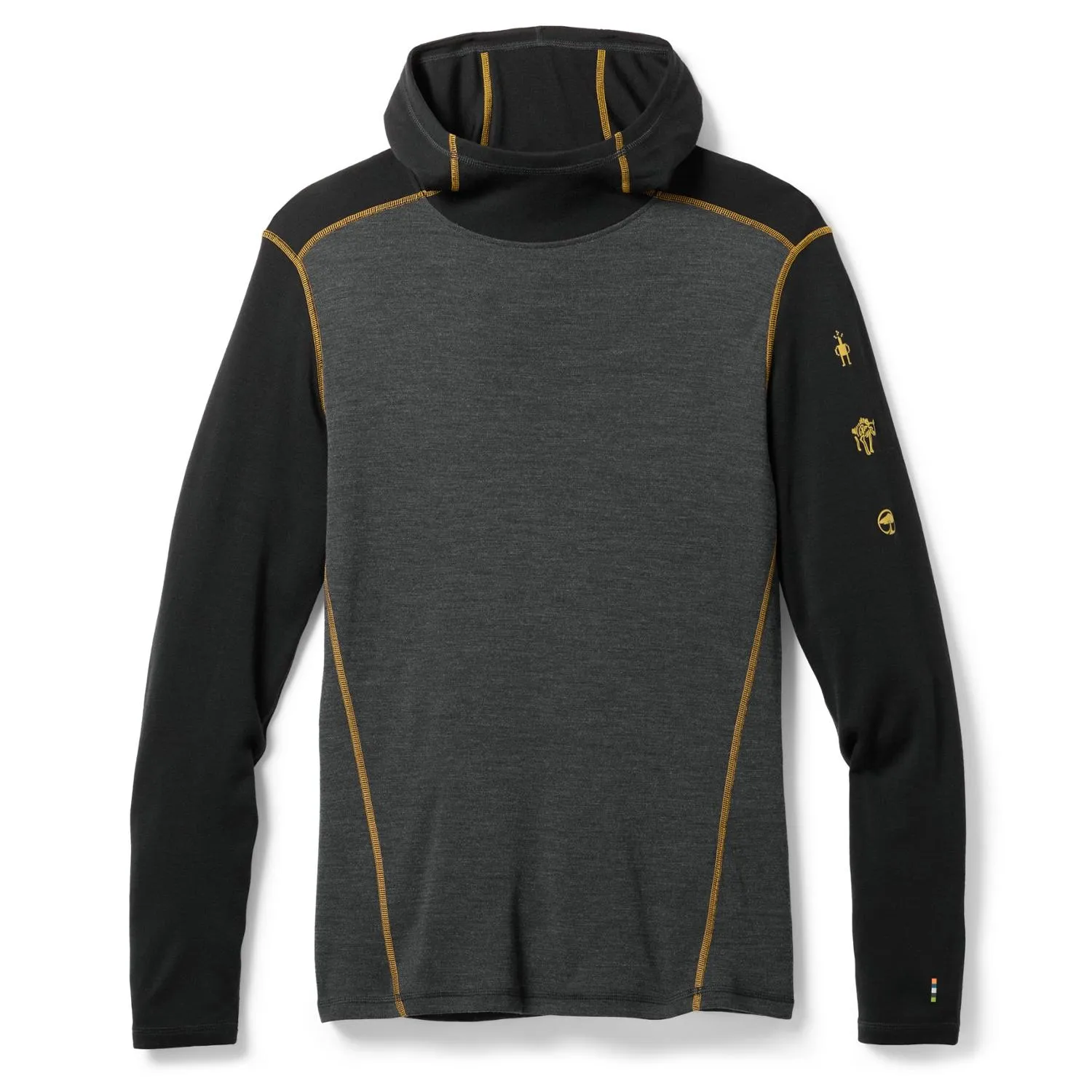 

Термобелье из мериносовой шерсти с капюшоном Smartwool, Charcoal/Honey Gold