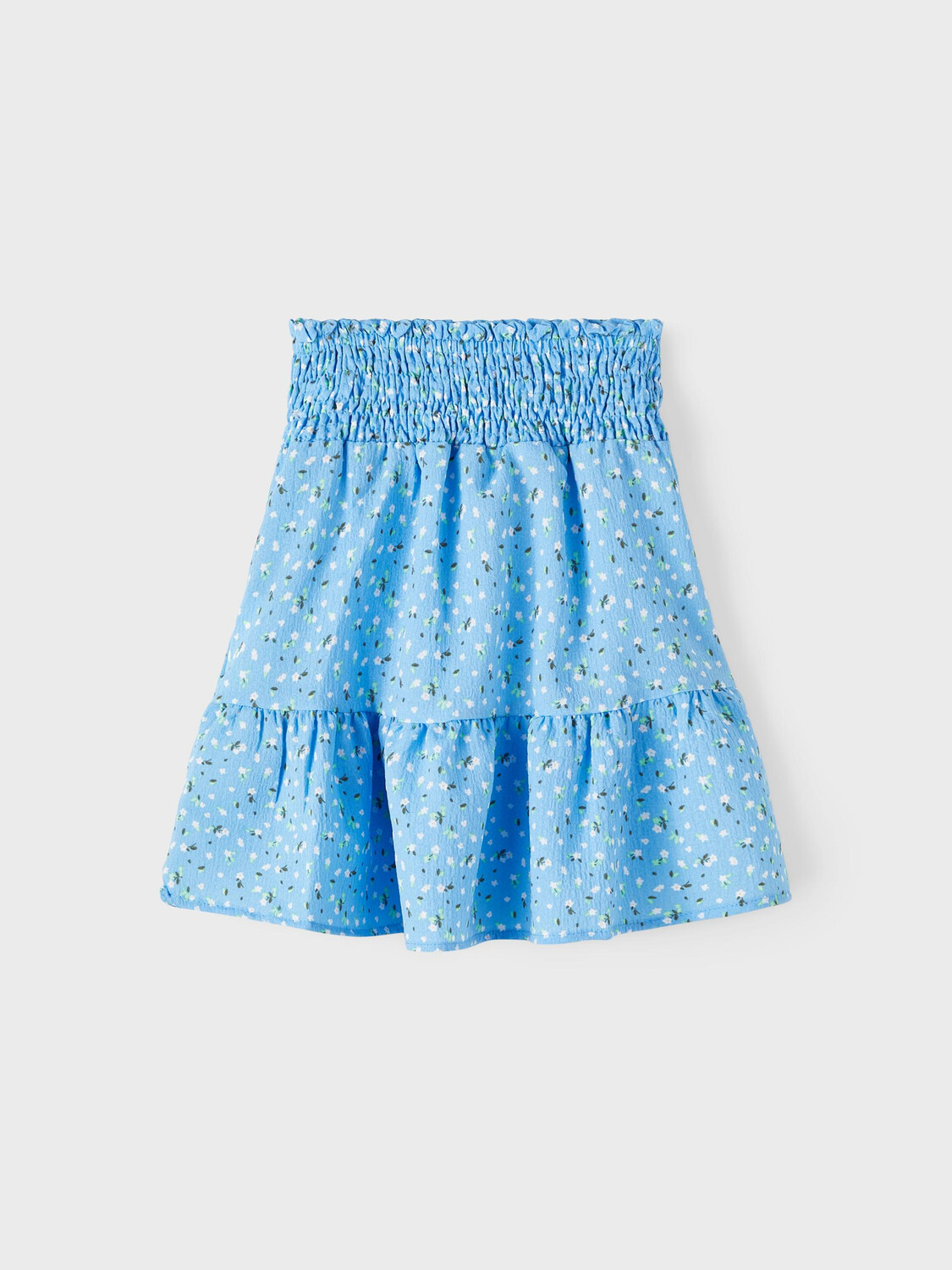 

Юбка name it Blumen Mini Falten Volant Knielang Stretch Bund NKFFANINNA, синий
