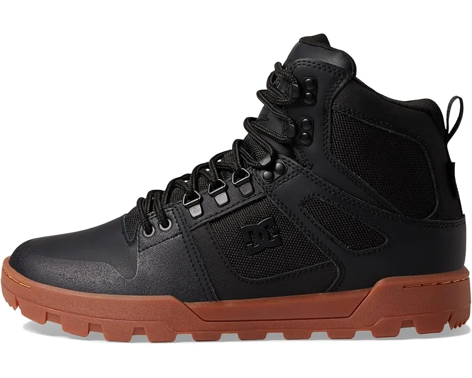 Кроссовки DC Pure High-Top WR Boot, Black/Gum 2 — фото 4