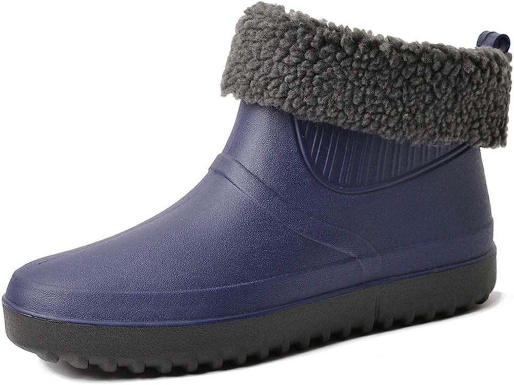 

Мужские водонепроницаемые резиновые сапоги Rojeam, садовая обувь, обувь от дождя, темно-синий