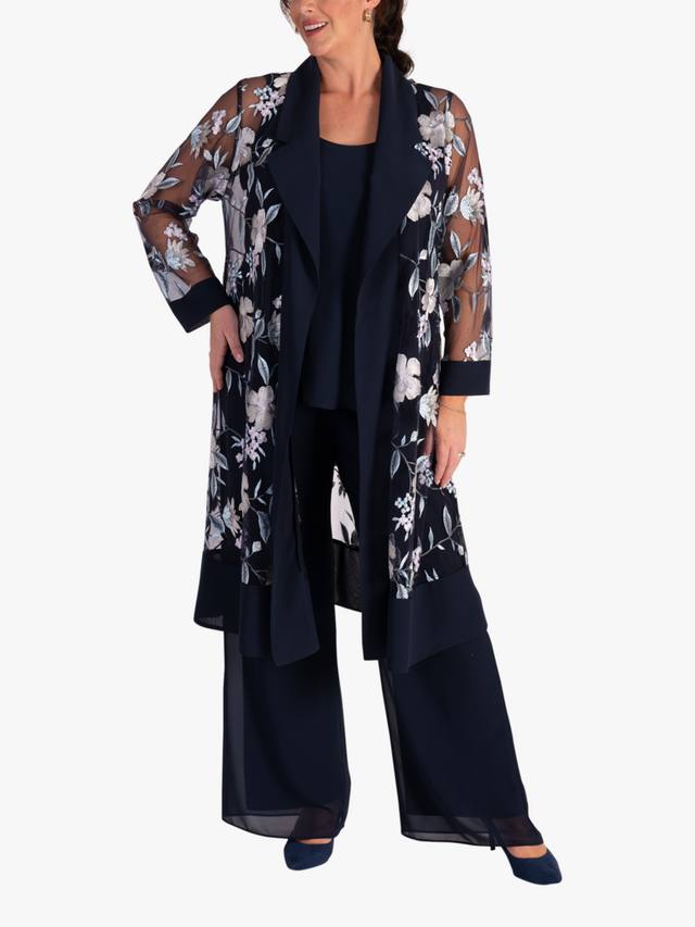 

Флисовый кардиган с цветочной вышивкой chesca