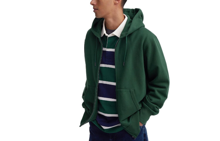 

Свитшот унисекс бирюзовый Uniqlo, бирюзовый