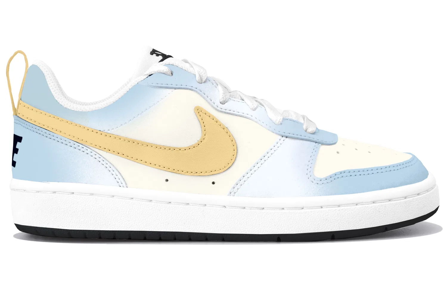 Кроссовки для скейтбординга Nike Court Borough Maris Custard Low Top синие — фото 3