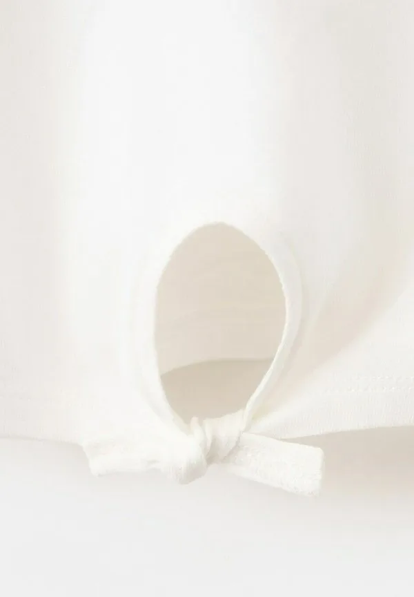 Футболка с детским принтом Mango Kids, Off White — фото 3