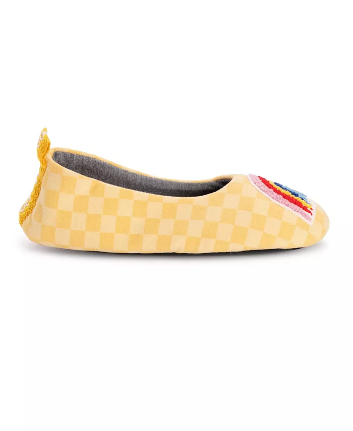 Женские дорожные балетки с заплаткой MUK LUKS, желтый — фото 4