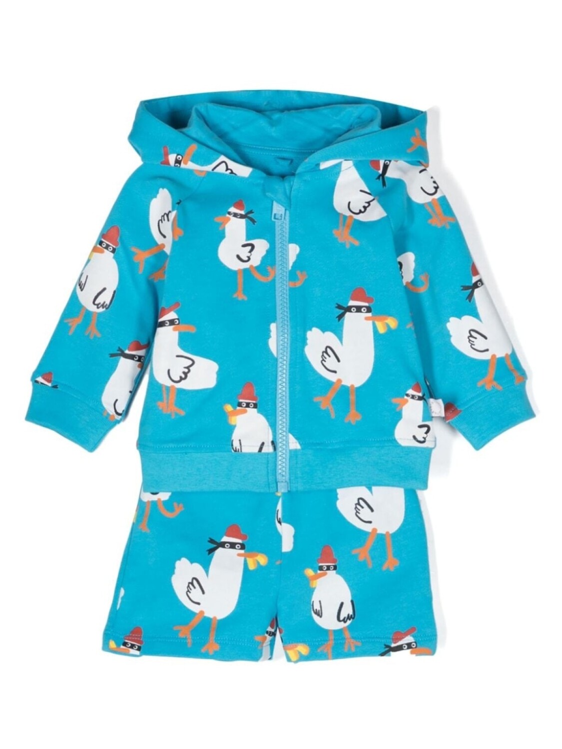 

Stella McCartney Kids комплект Seagul Bandit из худи и шортов, синий