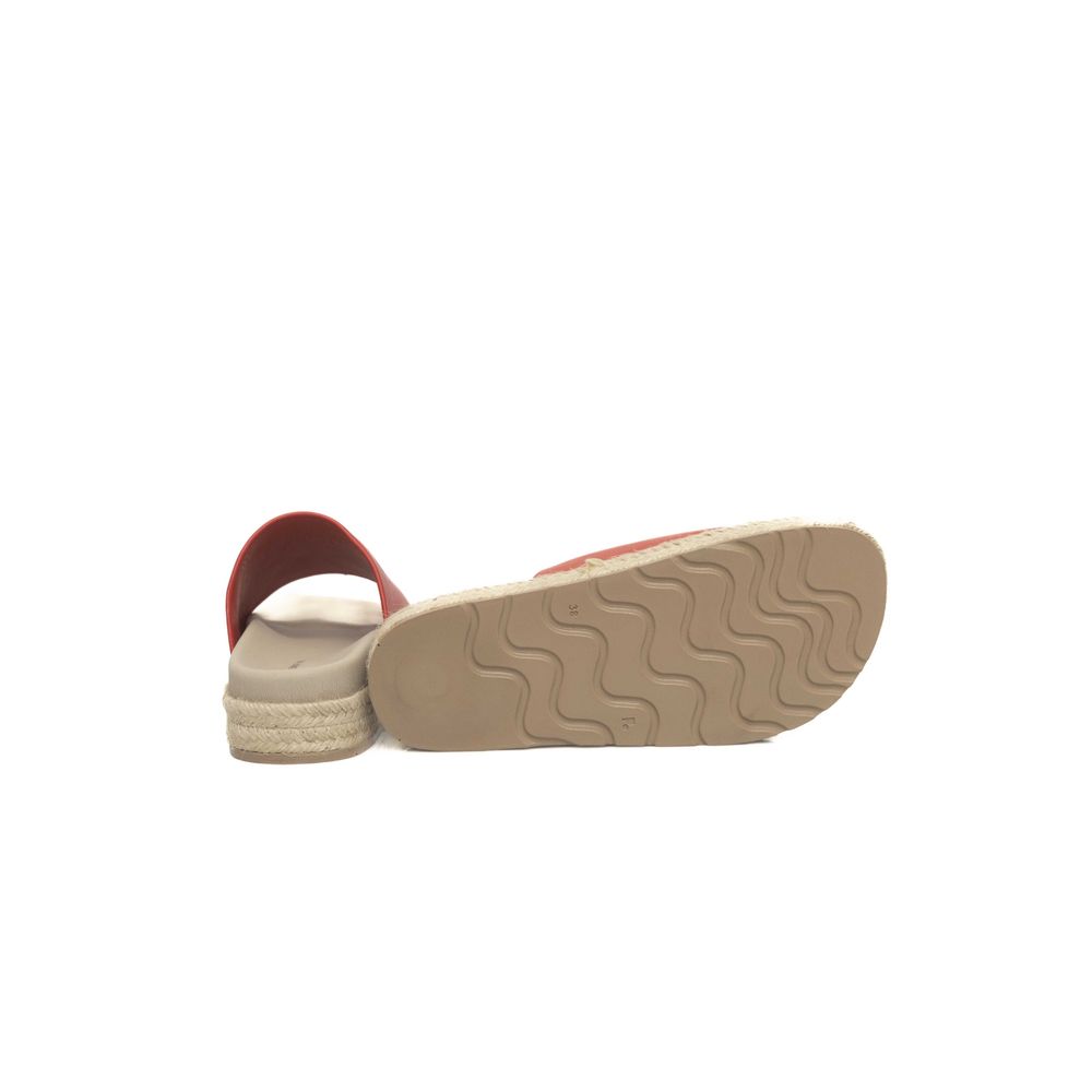 Cerruti 1881 Calfskin Women Women's Sandal, красный — фото 4