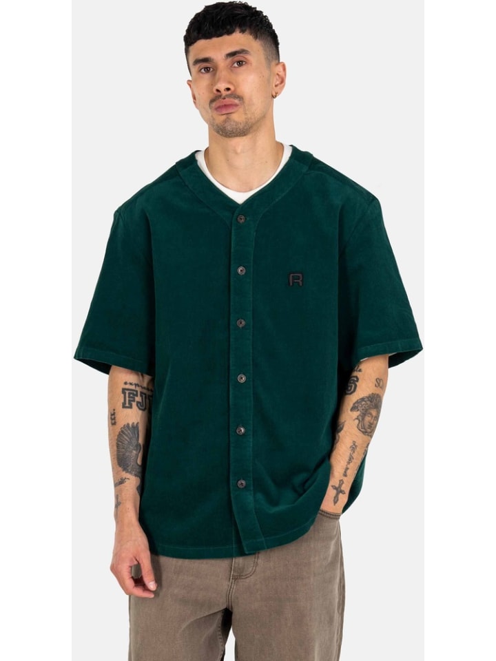 

Футболка Pitcher Shortsleeve Shirt зеленого цвета Reell, Зеленый, Футболка Pitcher Shortsleeve Shirt зеленого цвета Reell