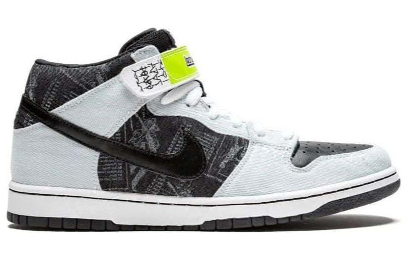 Nike Dunk Mid Heavy Mental, черно-белый — фото 2