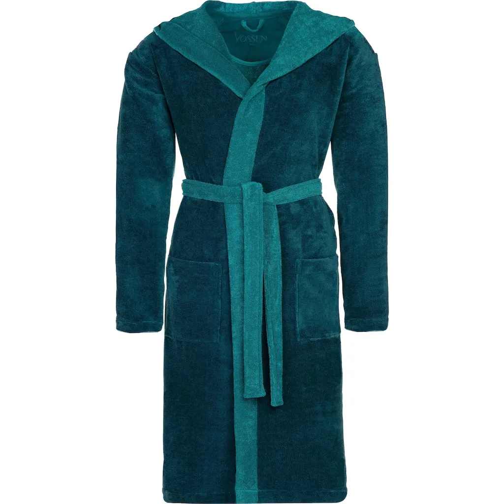 

Халат Poppy, идеально подходит для сауны и спа, гостиничный халат, домашний халат, 1 шт., двухсторонний дизайн Vossen, Poseidon