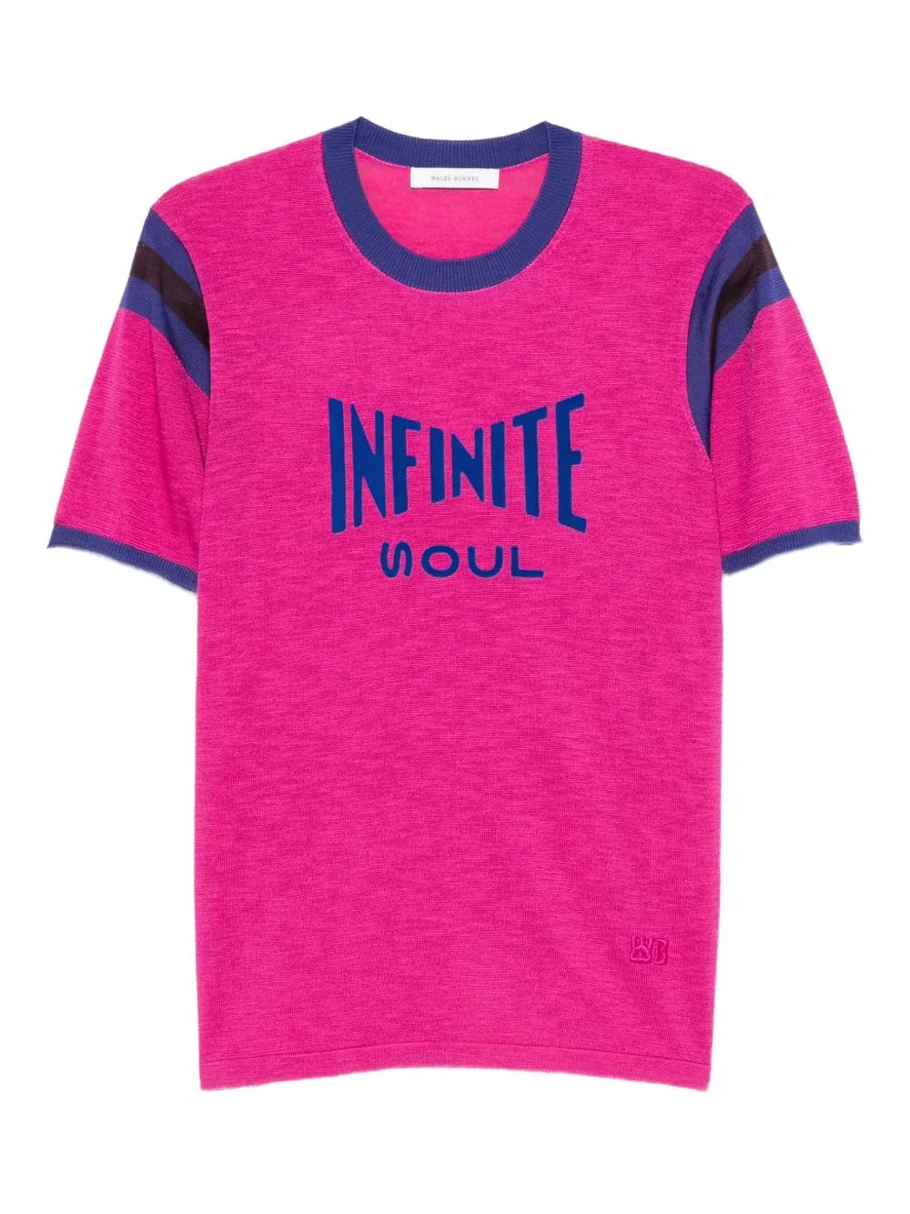 

Флокированная футболка Infinite Soul Wales Bonner, розовый
