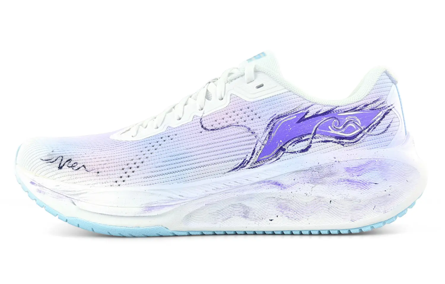 

Li Ning Version 2.0 Textile Cushioning, Wear Resistant Low top Training Physical Fitness Test Physical Exam Li-Ning, фиолетовый