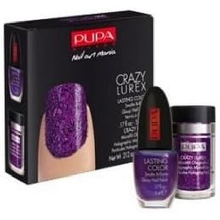 

Набор для дизайна ногтей Crazy Lurex Tone Purple Pupa Milano