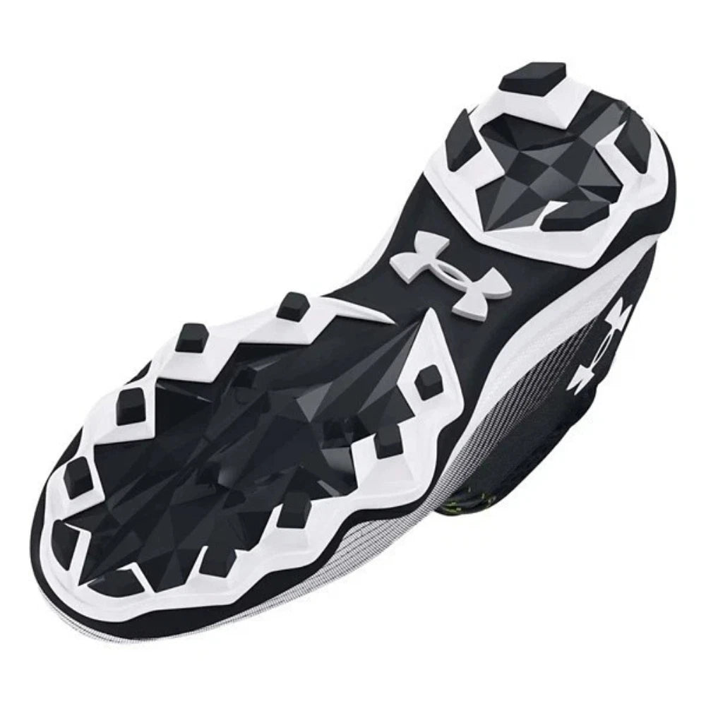 Мужские футбольные бутсы Under Armour Hammer 20 MC 3027306-001, черно-белые, ZAP690 — фото 4