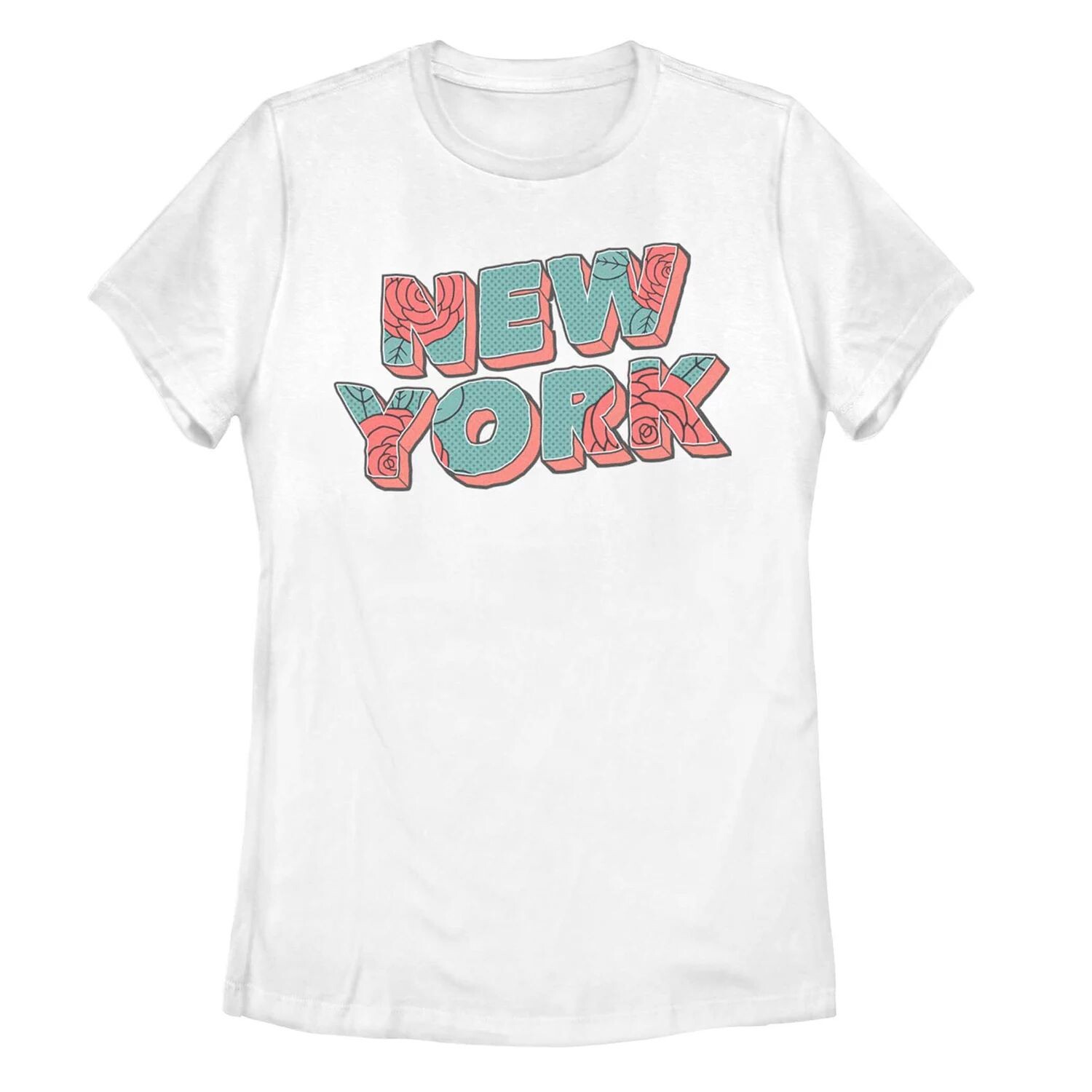 

Детская футболка New York с рисунком розы в стиле ретро