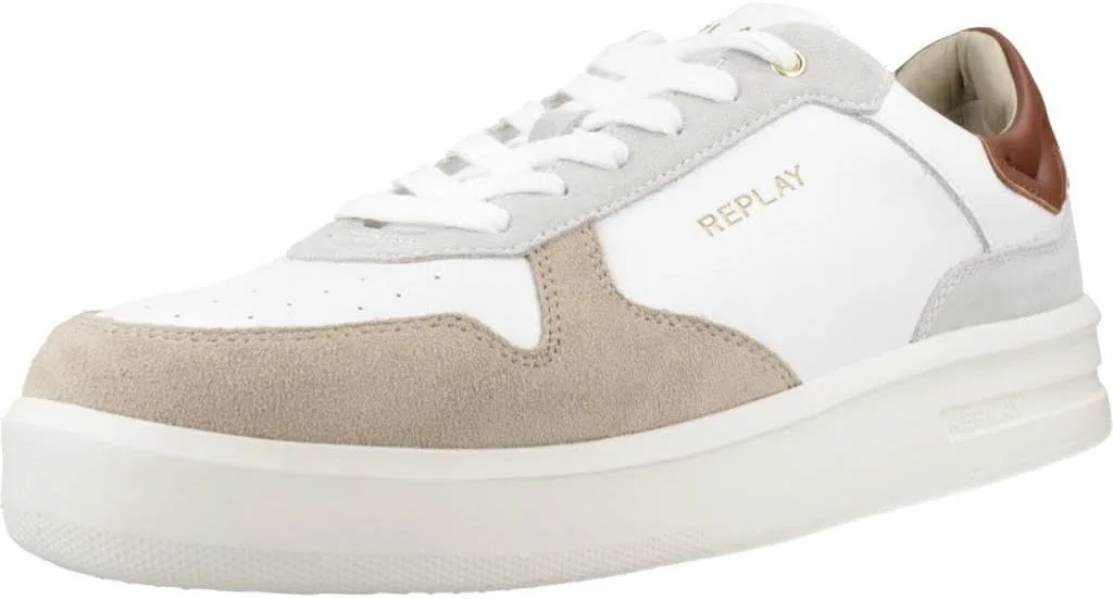 Кроссовки Replay Herren University M Court Sneaker, 352 White Beige