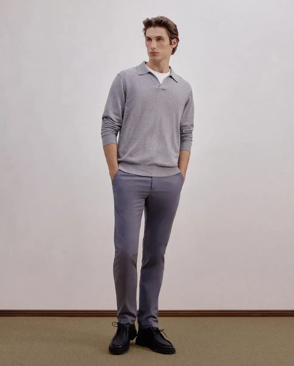 

Спортивные брюки для мужчин с регулируемой талией, из хлопкового эластанового материала Dustin, темно-серый