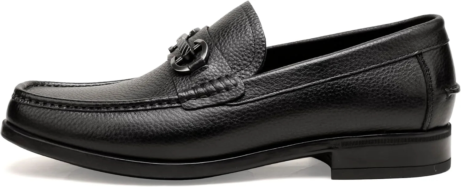 

Мужские лоферы-слипоны, кожаные деловые повседневные туфли Penny для мужчин ChrisLOOK, черный